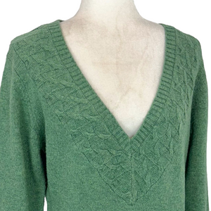 Bench green v-neck sweater